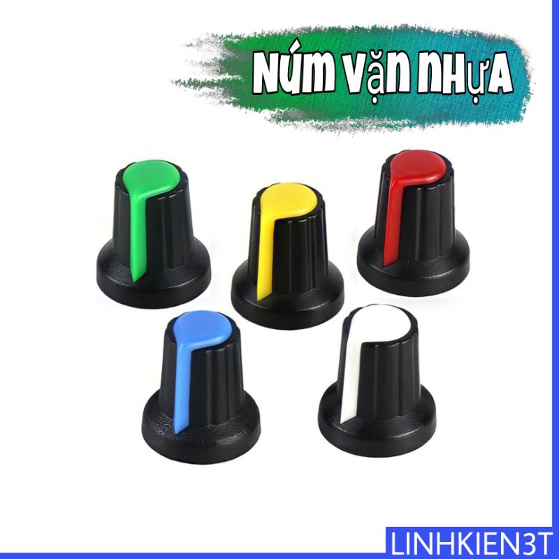 Vỏ chiết áp nhựa - núm nhựa