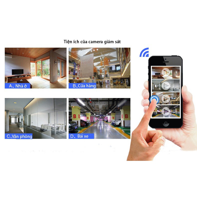 Camera 3 Râu Yoosee Xoay 360 Độ Bắt Wifi Cực Khỏe Hình ảnh rõ nét ngày và đêm, Chống nước