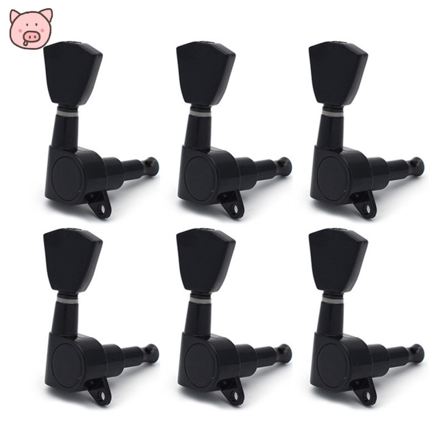 6 Pcs/set Electic Guitar Tuning Pegs Full Sealed String Tuning Pegs Locking Tuner Machine Heads