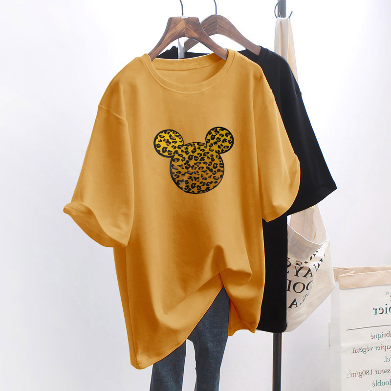 NRVP Áo Thun Nữ Tay Ngắn 100% Cotton Phong Cách Hàn Quốc 2021