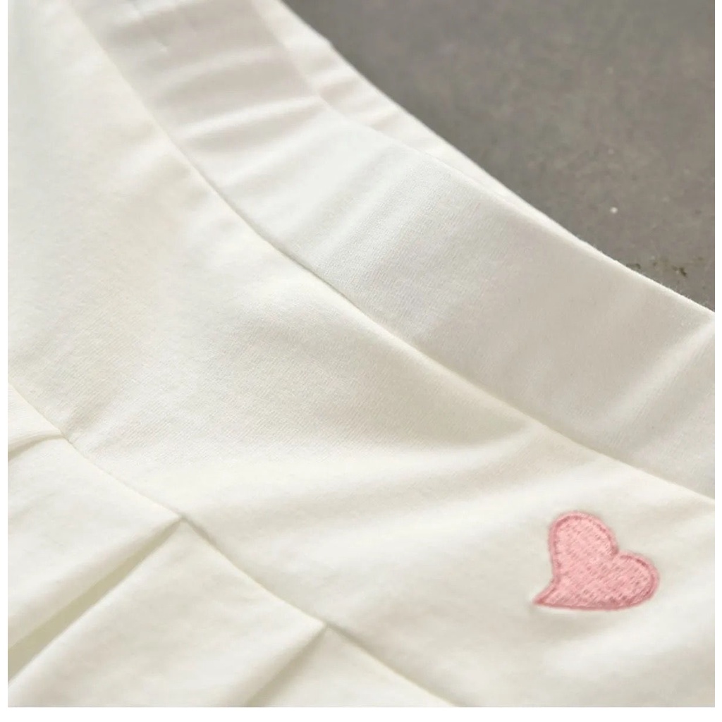 Chân Váy Xếp Li 100% Cotton Cho Bé Gái