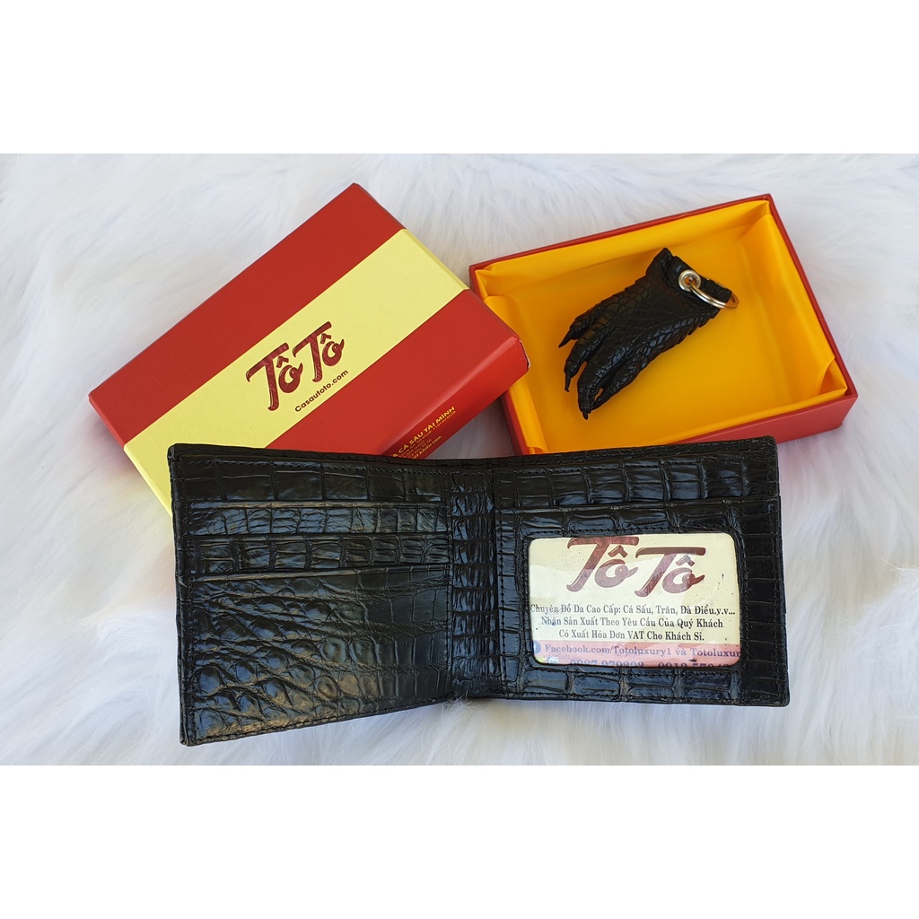 Ví gai Đuôi da cá sấu giá Hủy Diệt rẻ hơn 1/3 giá cửa hàng vây đuôi da cá sấu thật 100%