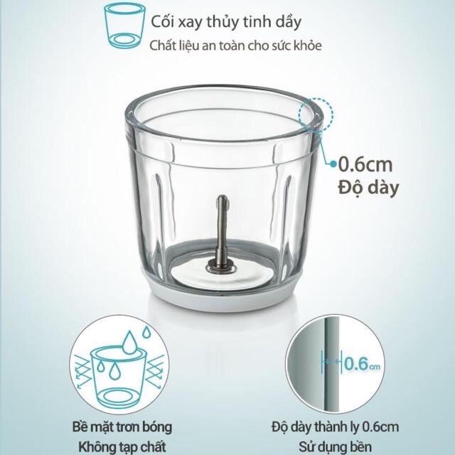 Máy say đa năng, máy xay cầm tay 6 lưỡi 300ml || sản phẩm tuyệt vời cho bé ăn dặm chính hãng