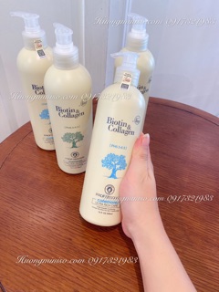 Cặp dầu gội Biotin & Collagen Ý
