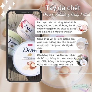Tẩy da chết body Dove Exfoliating Body Polish