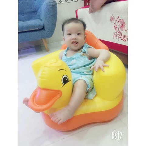 Ghế Hơi Tập Ngồi KIDWOW Hình Vịt Vàng Đáng Yêu Cho Bé Từ 6 Tháng Tuổi