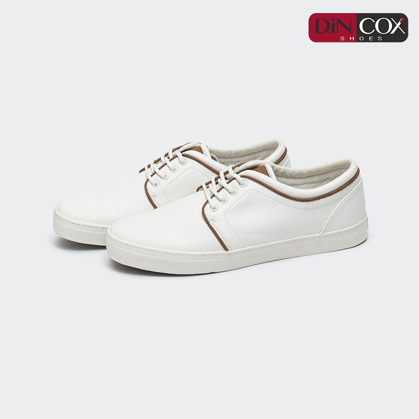 Giày Sneaker Da Nam DINCOX C03 Khí Chất Lịch Thiệp White