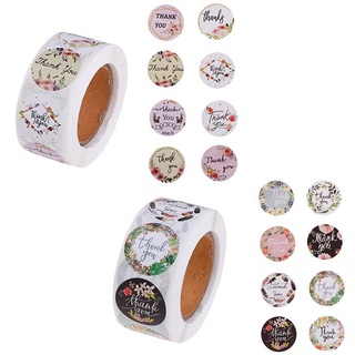 ❧k&k☙ set 100 miếng dán in chữ thank you 25mm