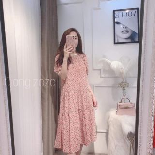 Váy hoa nhí cổ viền