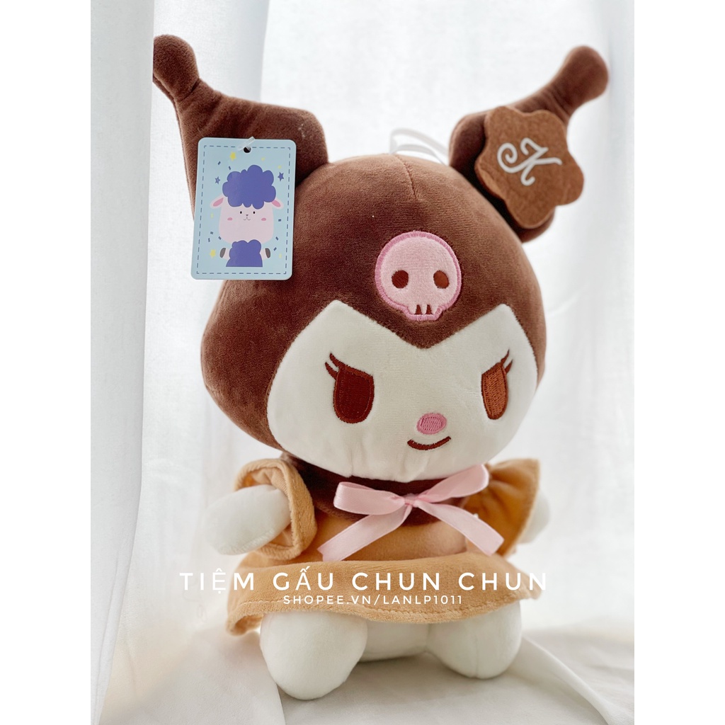 Gấu bông Kurromi mặc váy dạ