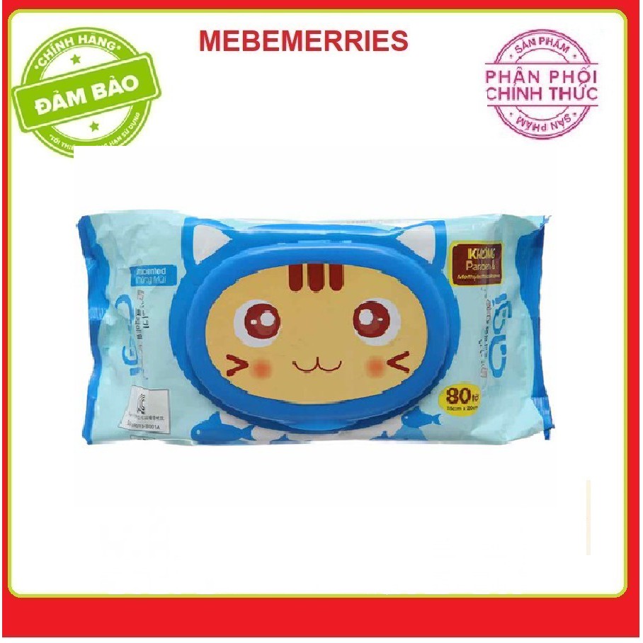 (HCM, HSD 2023) Khăn ướt Agi ko mùi 80 tờ (giao màu ngẫu nhiên)