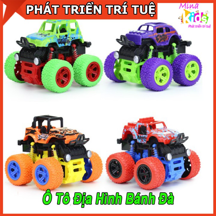 Đồ Chơi Ô Tô Địa Hình Bánh Đà Nhào Lộn Vui Nhộn Cho Bé