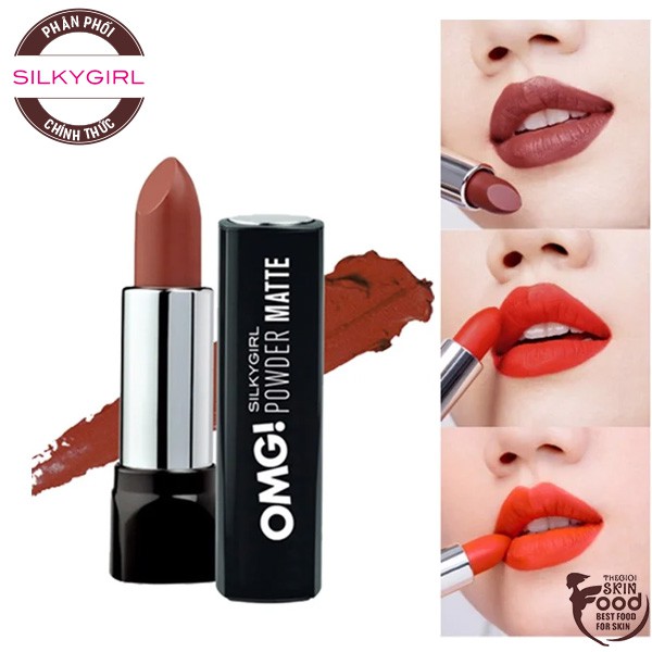 Son Thỏi Lì Siêu Mịn Môi Silkygirl OMG Powder Matte 3.5g