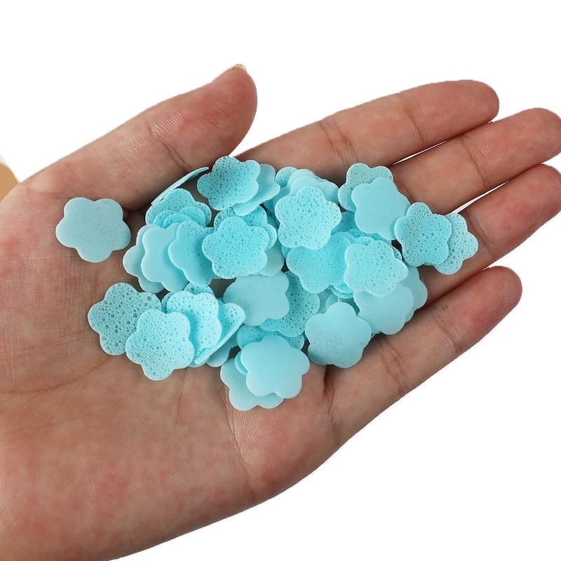 Xà Phòng Giấy Hình Hoa Mini Dễ Thương Thân Thiện Với Da Kèm Hộp Đựng / Xà Phòng Rửa Tay / Đi Du Lịch