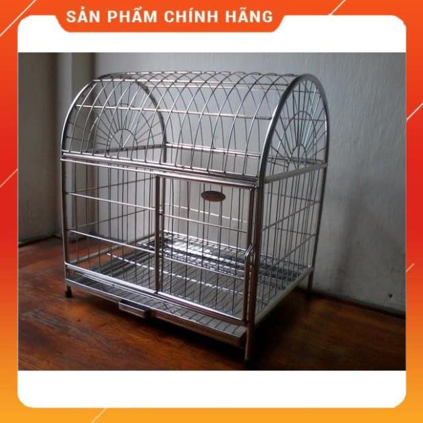 Lồng chó mèo - Chuồng chó mèo - Chuồng chó - Chuồng mèo Inox [mái vòm, mái vuông]