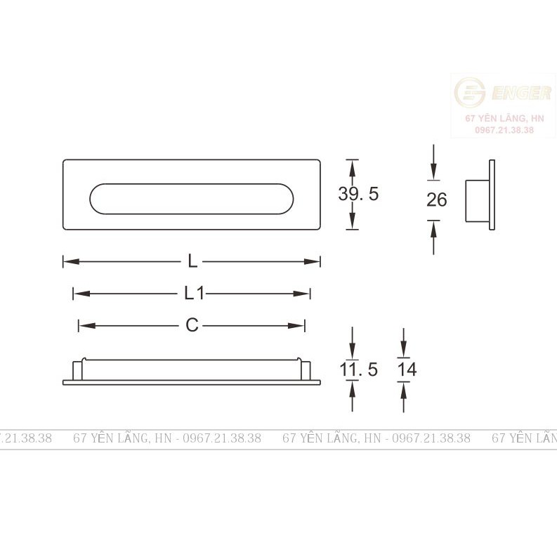 Tay nắm âm tủ, Tay co âm tủ nội thất tủ bếp, tủ áo, ngăn kéo phong cách hiện đại, tân cổ điển AK AK6268