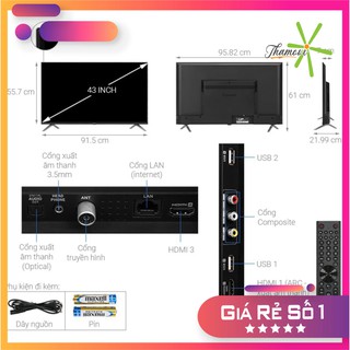 Android Tivi Vsmart 4K 43 inch 43KD6600 [Hàng chính hãng]