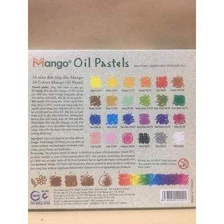 BÚT SÁP DẦU MANGO - BỘ 24 MÀU