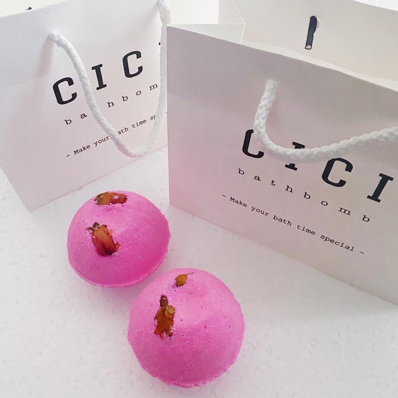 Bom tắm hoa hồng (Rose Bath Bomb)