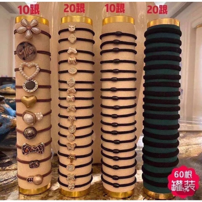 Sét 60 dây buộc tóc mẫu mới loại đẹp đàn hồi tốt