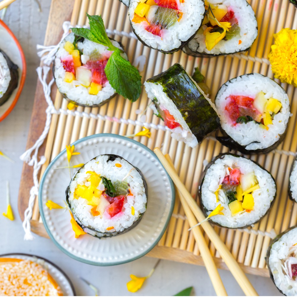 MÀNH TRE CUỐN KIMBAP, SUSHI NHẬT BẢN