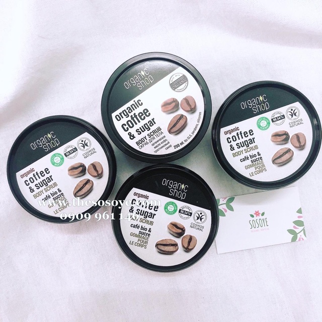 [ Date 2023 ] Tẩy Tế Bào Chết Toàn Thân Organic Shop Organic Coffee & Sugar Body Scrub 250ml