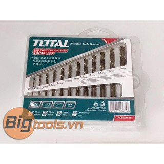 Bộ mũi khoan kim loại 12 chi tiết Total TACSD0125