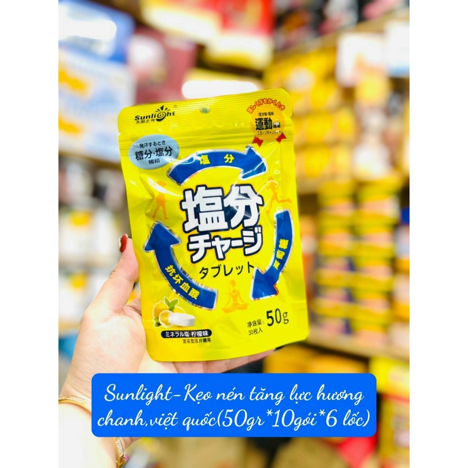 [ Tốt cho sức Khỏe ] Combo 5 gói Kẹo chanh muối/ kẹo sữa chua muối biển vị Chanh/ Vị việt quất bổ sung năng lượng cơ thể