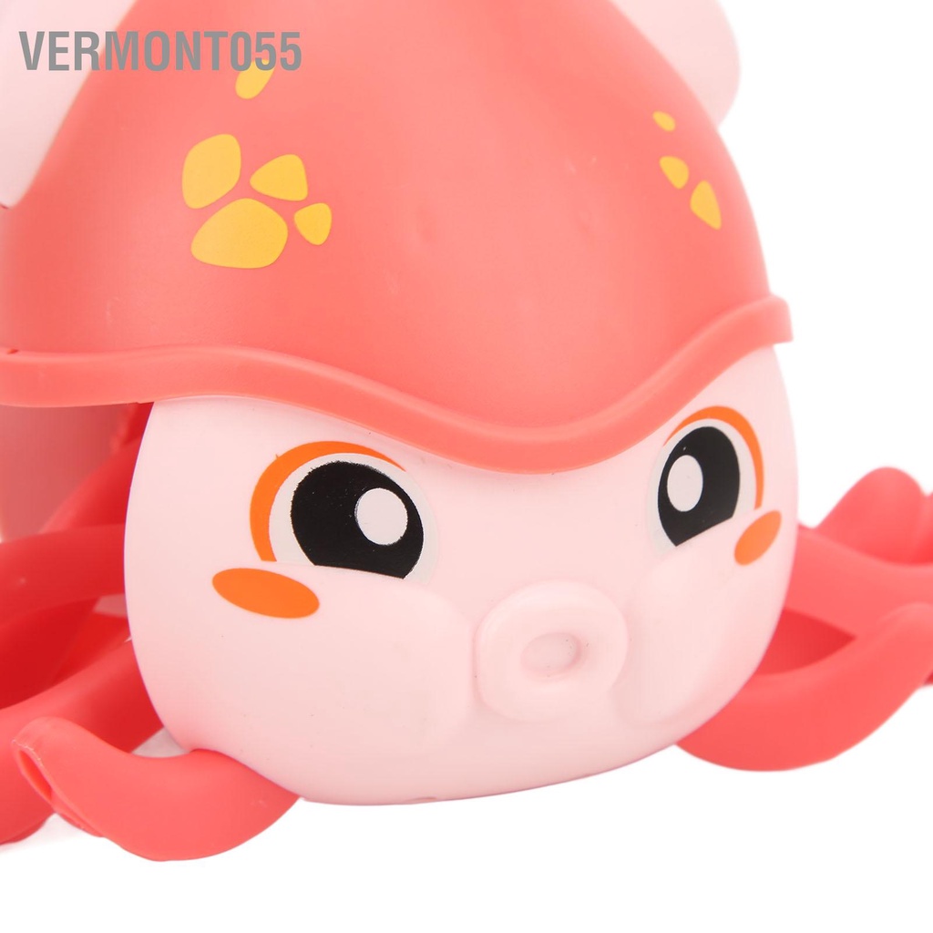 Vermont055 Đồ chơi đồng hồ bạch tuộc Điều khiển bằng giọng nói tự động có đèn nhạc cảm ứng cho 3 tuổi