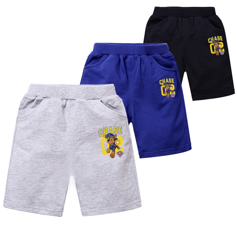 Quần Short 100% Cotton In Hoạt Hình Paw Patrol 3 Màu Cho Bé Trai