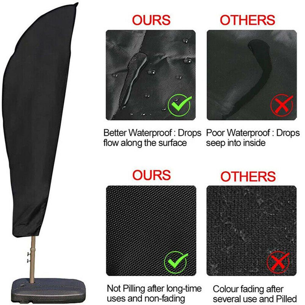 Vỏ Bọc Dù Bằng Vải Oxford Chống Nước Chống Bụi Hình Quả Chuối Cho Sân Vườn