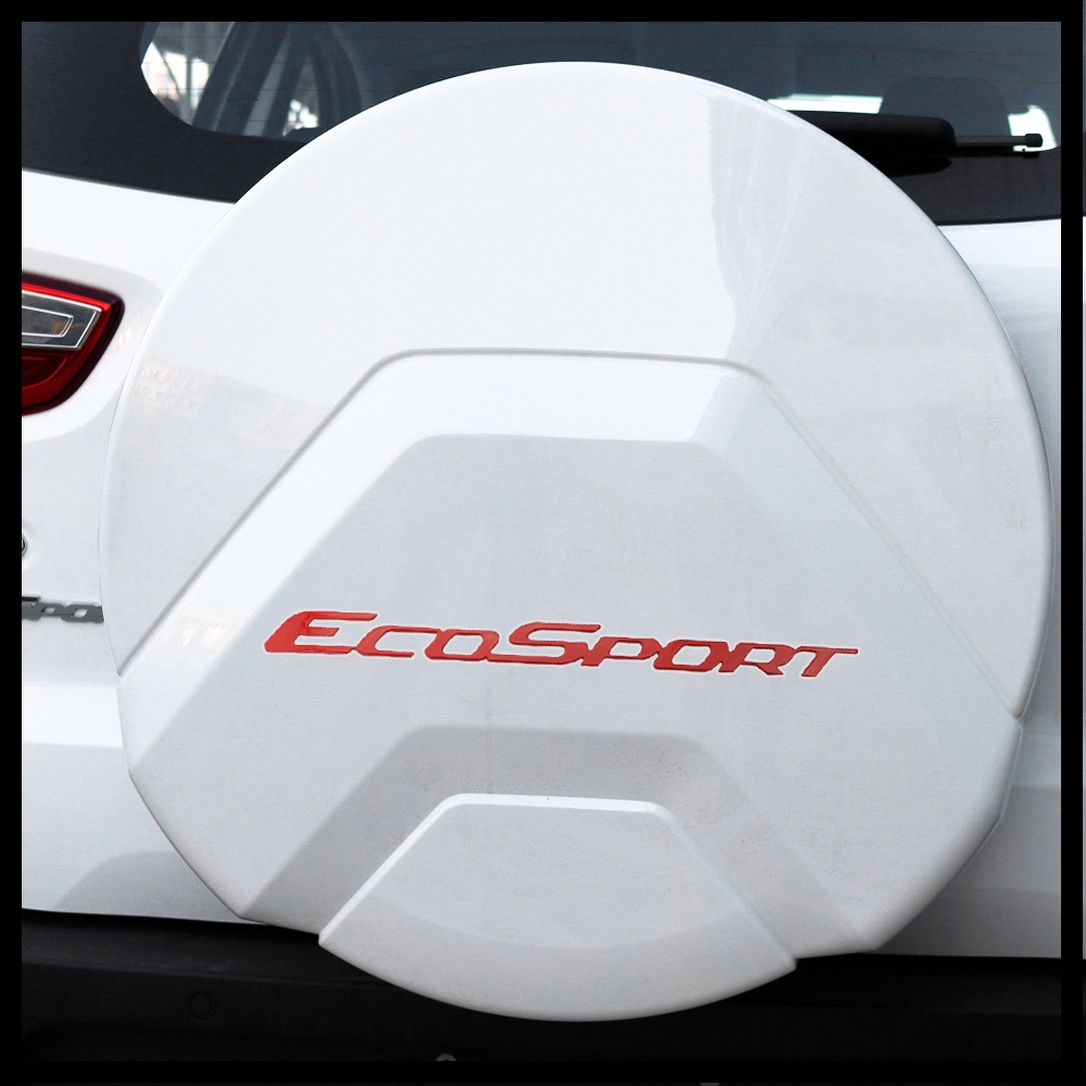 Hình dán trang trí bánh xe dự phòng cho xe Ford New Ecosport 2018 2019