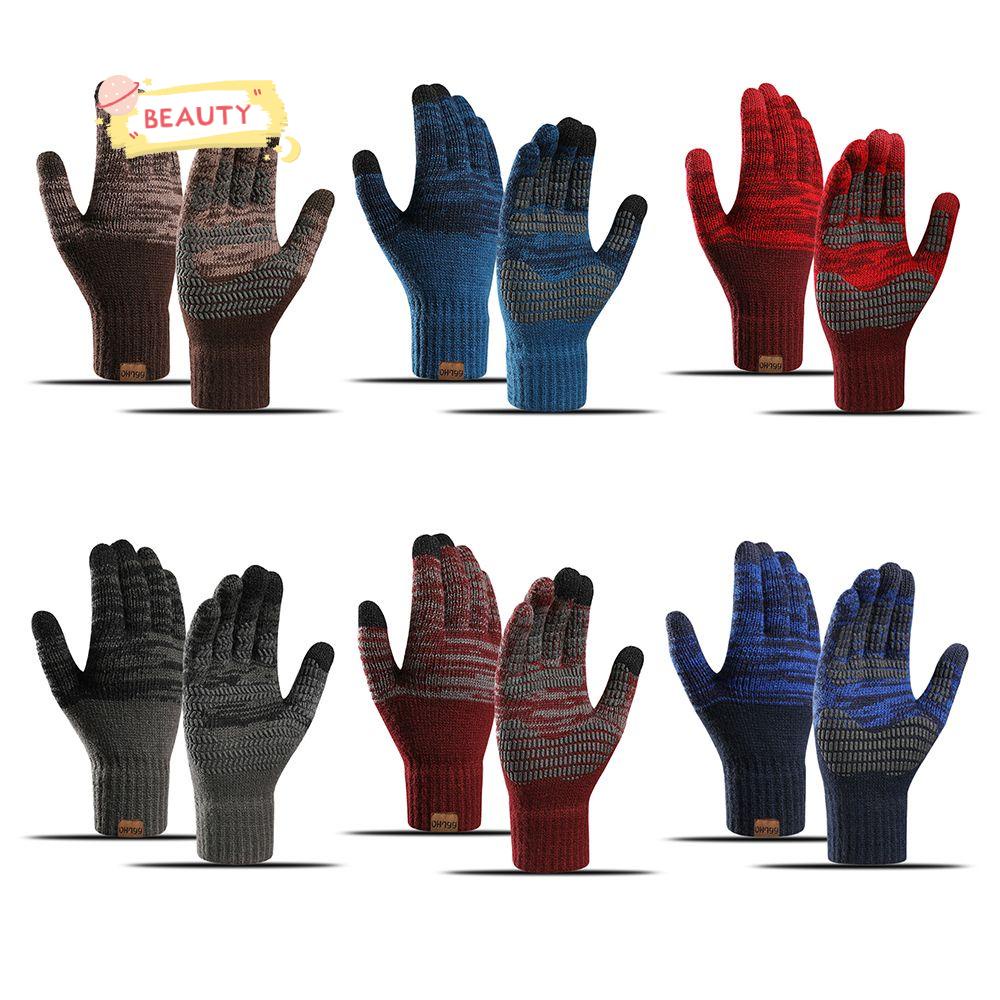 Găng Tay Len Nhung Mềm Mại Co Dãn Cho Nam