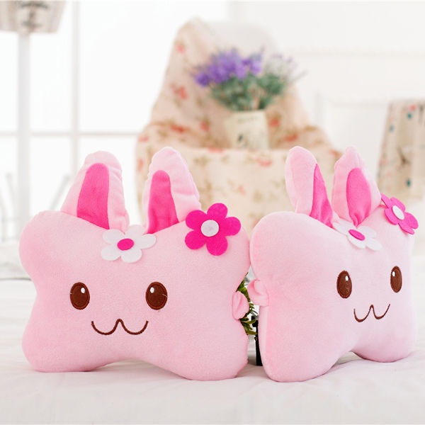 Gối Tựa Đầu Họa Tiết Hoạt Hình Dễ Thương Chuyên Dụng Cho Xe Hơi