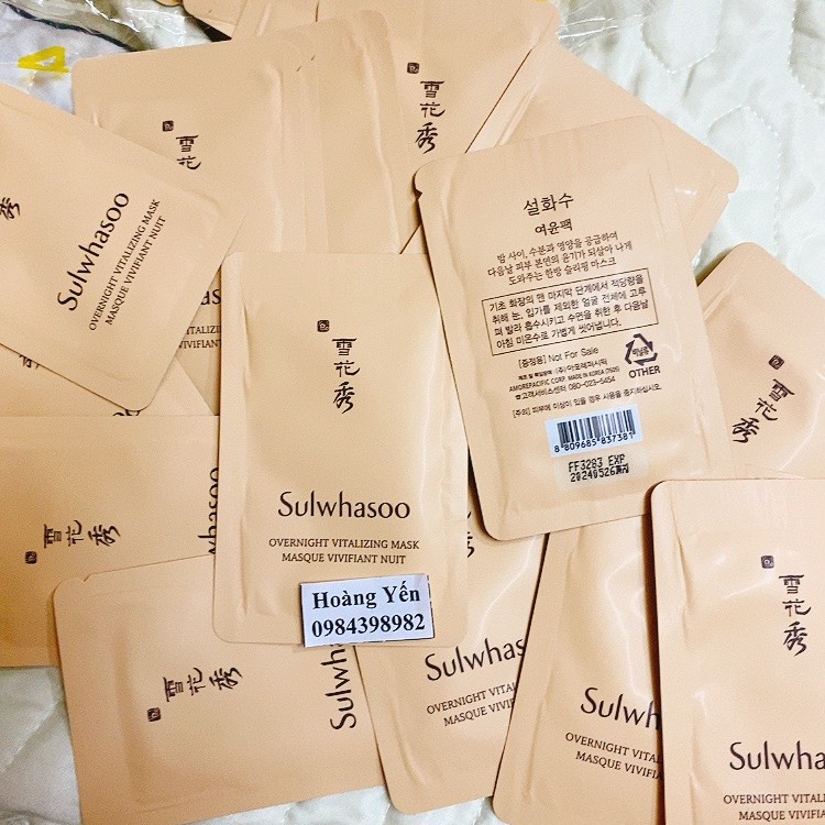 01 Gói Mặt nạ ngủ Sulwhasoo - SULWHASOO Overnight Vitalizing Mask gói dùng thử