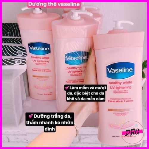 Kem dưỡng thể Vaseline Mỹ trắng da 725ml