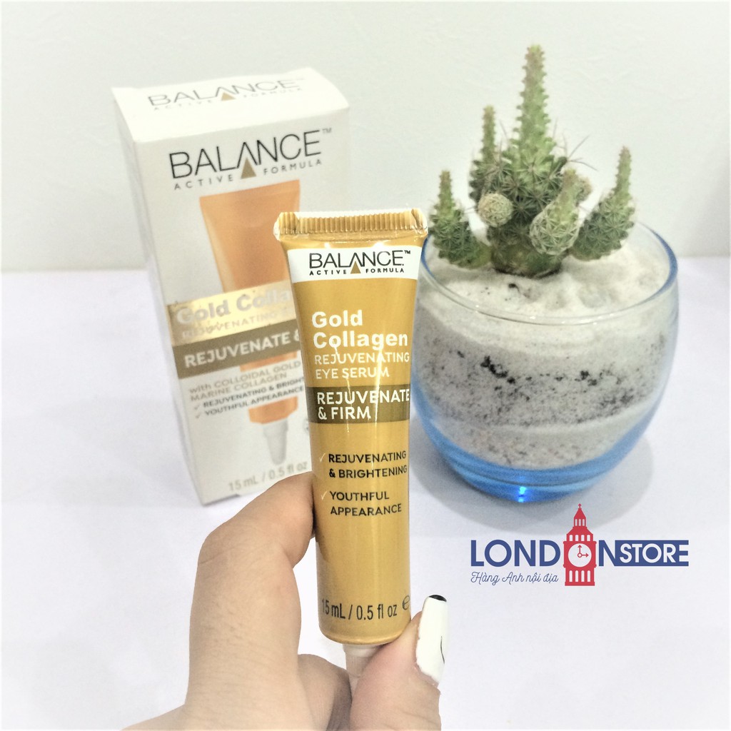 Kem tái tạo và dưỡng da mắt Balance Active Formula Gold Collagen Rejuvenating Eye 15ml | BigBuy360 - bigbuy360.vn