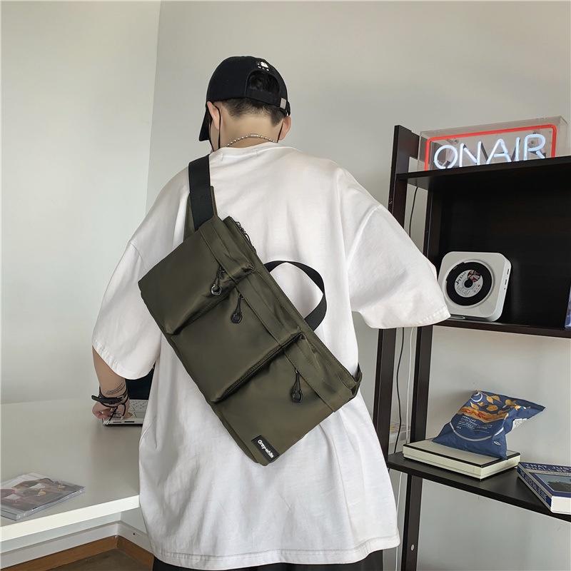 Túi Đeo Chéo Ngực Cỡ Lớn Bằng Nylon Thời Trang Hàn Quốc Cho Nam