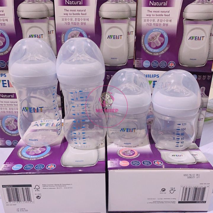 Free Ship 🎁🎁🎁 Bình sữa Philips Avent Natural 125 260ml được chọn núm [CAM KẾT BÁN GIÁ GỐC - HÀNG CHÍNH HÃNG]