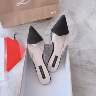Sục mũi nhọn da lộn pha mica siêu hot