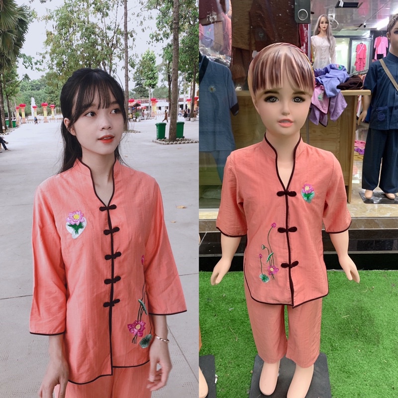 Đồ đi chùa, áo lam, thời trang nữ , đồ lam truyền thống | BigBuy360 - bigbuy360.vn