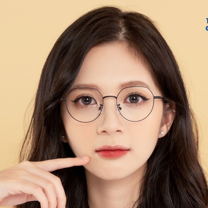 Gọng kính nữ titan Thiên Hà Optical chất liệu titan cao cấp siêu nhẹ chống gỉ phù hợp nam nữ, thiết kế độc quyền GLK001