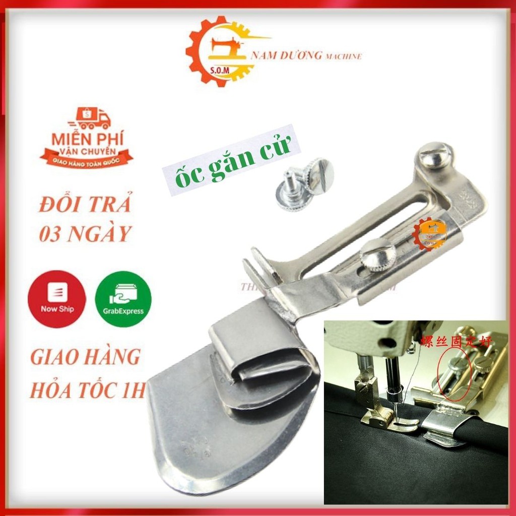 Cữ cuốn gấu máy may công nghiệp (tặng ốc bắt cữ) &gt; Cử cuốn lai sơ mi