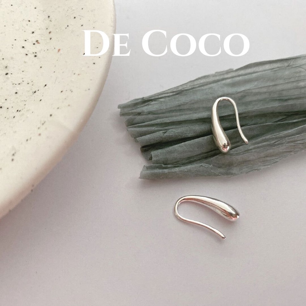 Khuyên tai bạc S925 the hook De Coco decoco.accessories