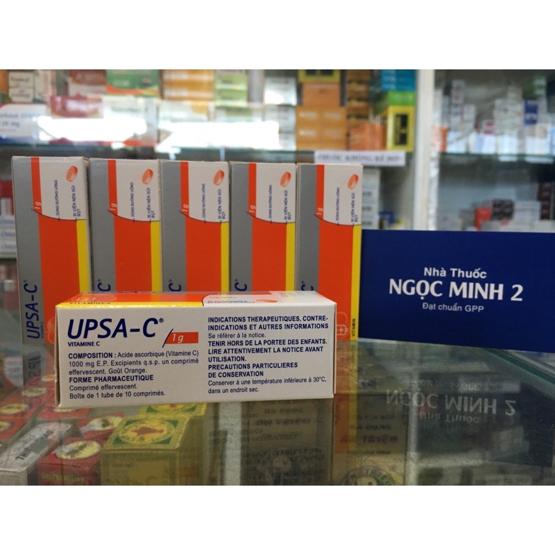 ✅  Upsa C 10 viên nén sủi bọt bổ sung vitamin tăng cường sức đề kháng