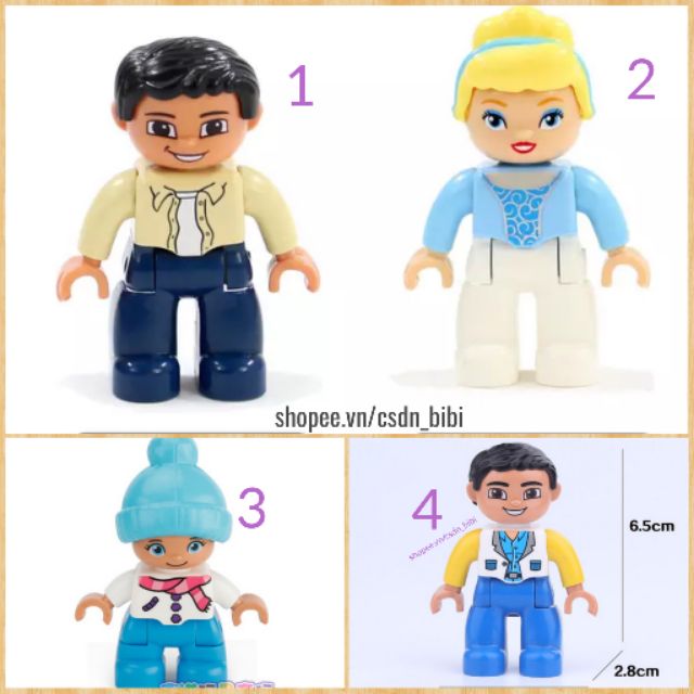 Lego Nhân vật   đặc biệt tương thích lego duplo