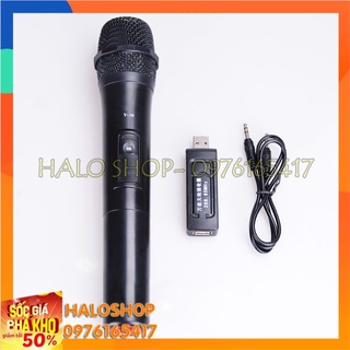 Micro karaoke không dây V10 - ST902B dành cho loa karaoke, loa kẹo kéo, amly