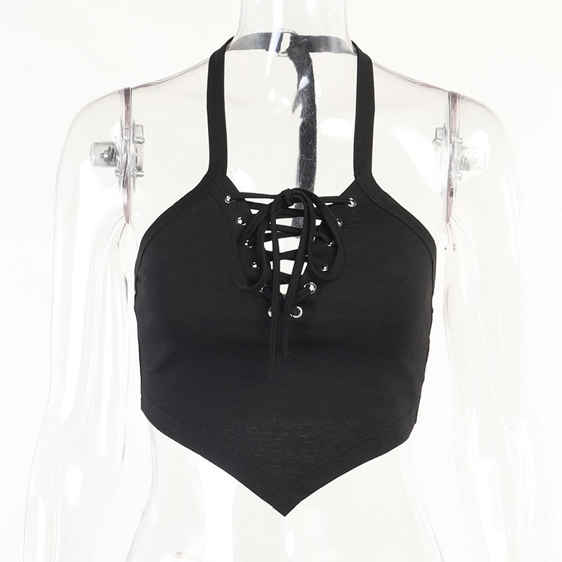 phụ nữ sexy hở lưng ren lên camis igmf