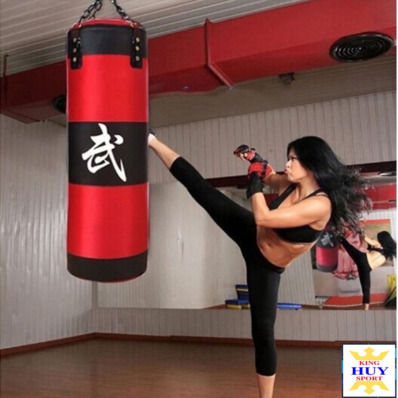 Bao Cát Đấm Bốc, Bao cát boxing chưa nhồi ruột, Bạn Đừng Ngại Nhồi Vì Đã Có Hướng Dẫn Nhồi Chi Tiết Và Tặng Kèm 6 Món