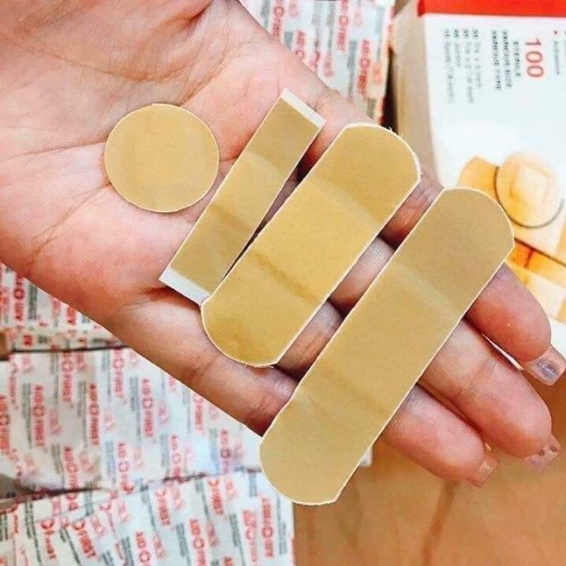 (Giá sỉ)Set 100 Băng ugo cá nhân, băng go các kích thước kháng khuẩn, tiệt trùng, siêu tiện lợi